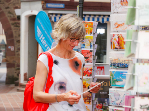 Lady on an shopping spree